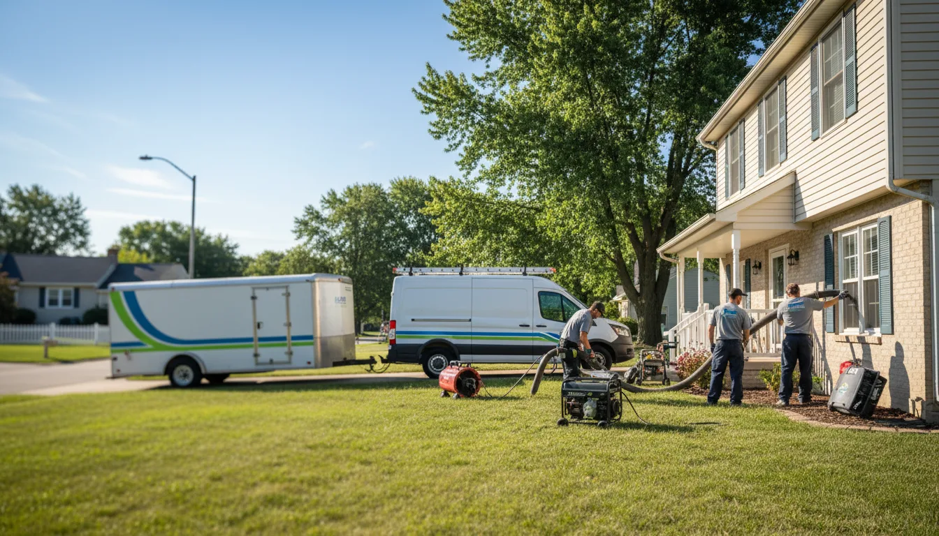 Flooded Basement Restoration And Cleanup With Repair in Readstown, WI near me